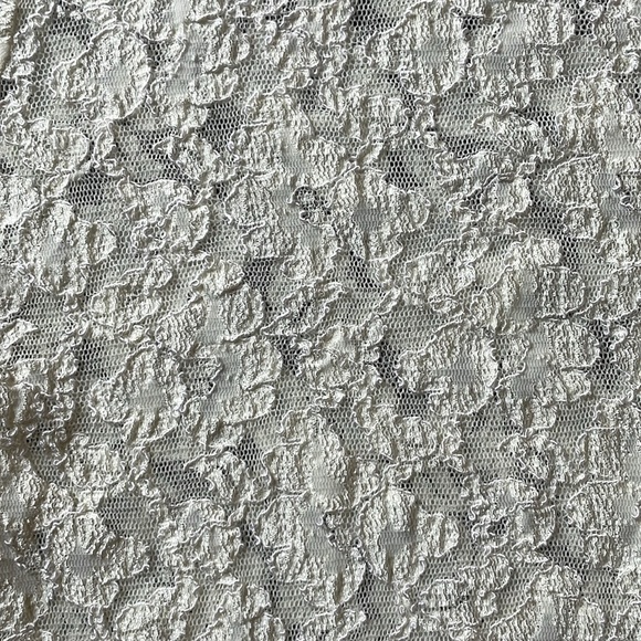 Vintage White Lace Short Sleeve T Shirt Blouse Size Medium - Picture 3 of 6